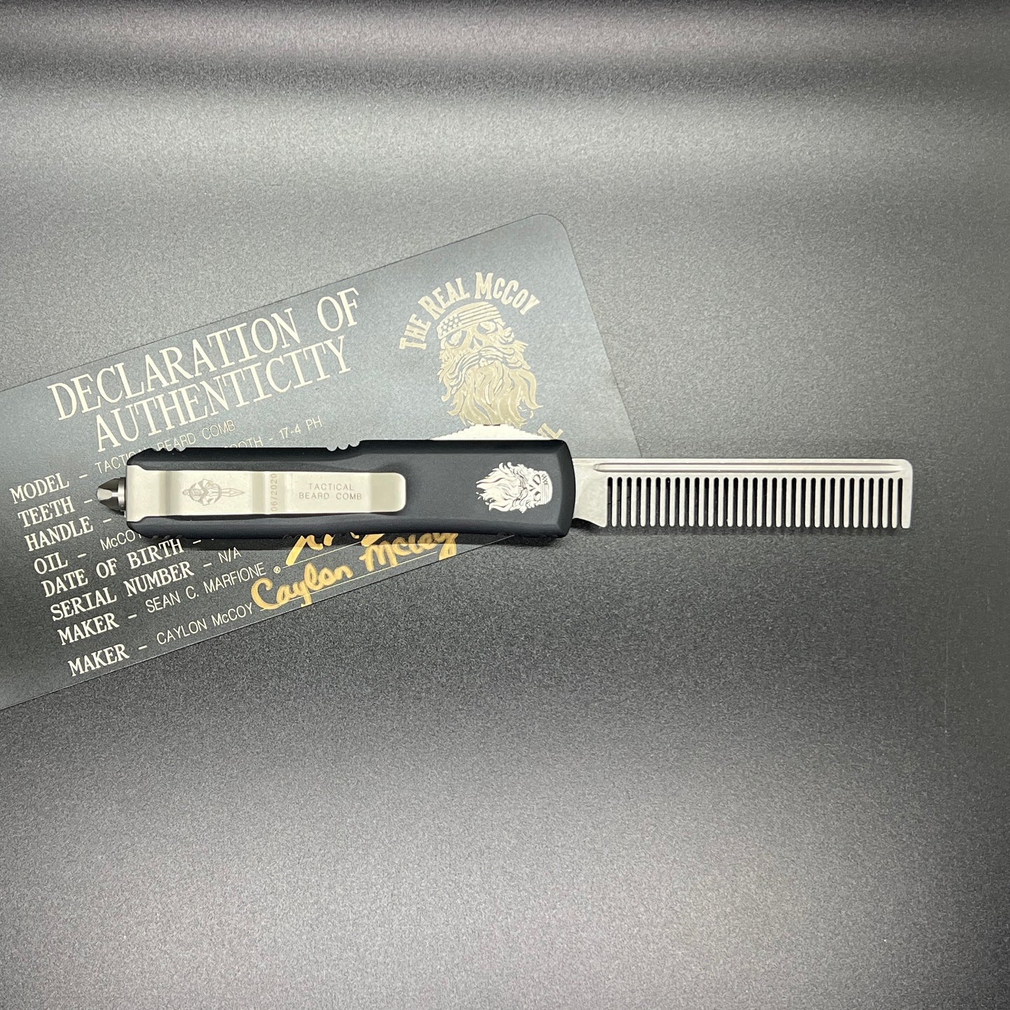 Microtech UTX-85 Tactical Beard Comb Marfione Custom Knives (234-10TBC)