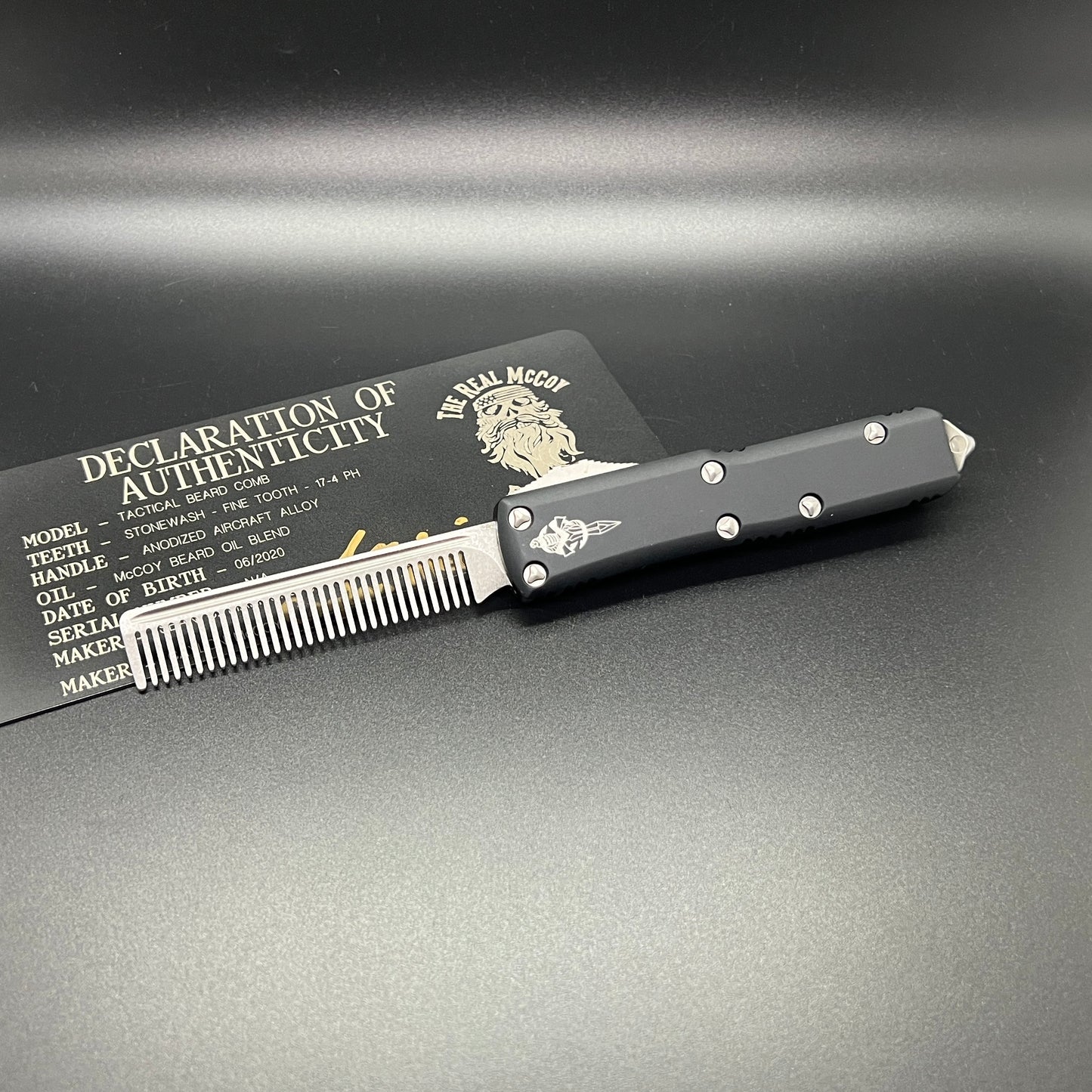 Microtech UTX-85 Tactical Beard Comb Marfione Custom Knives (234-10TBC)