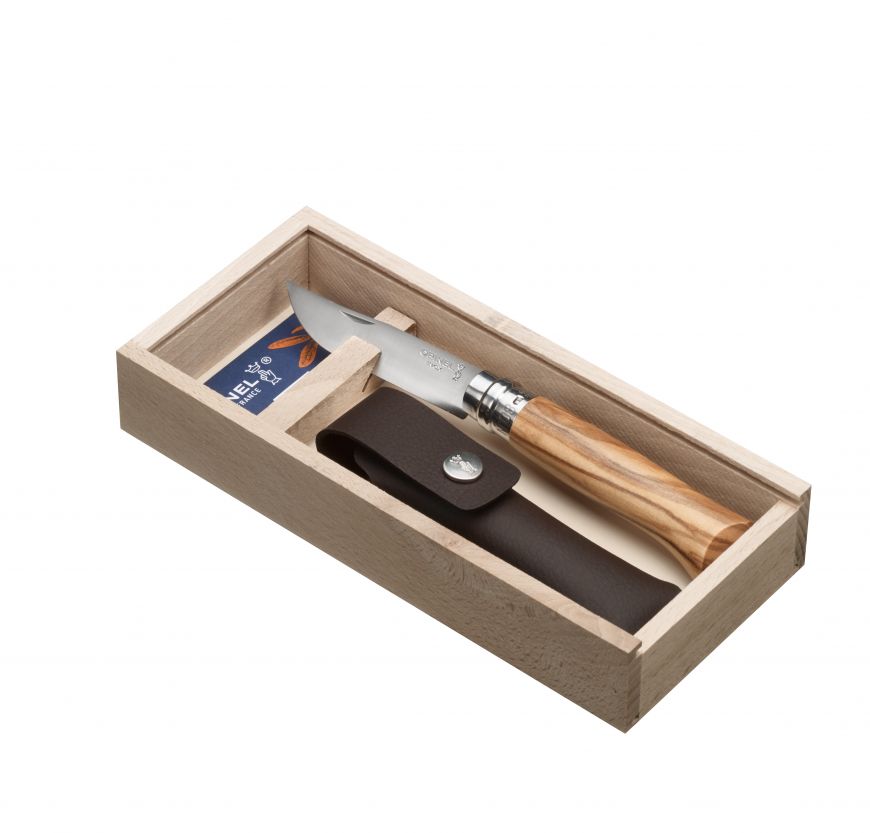 Opinel N°08 Olive Wood + Sheath