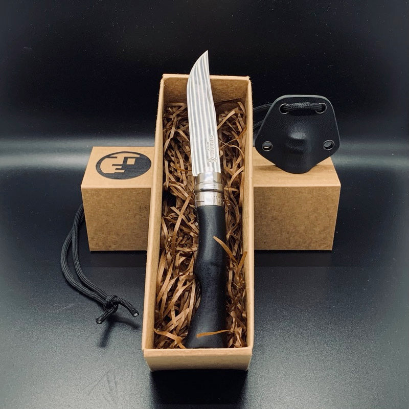 Opinel 8 Old Boy Modified V7 Blackout + Opinel N°08 Cap