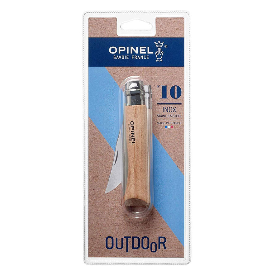 Opinel N°10 Stainless Steel Blister Pack