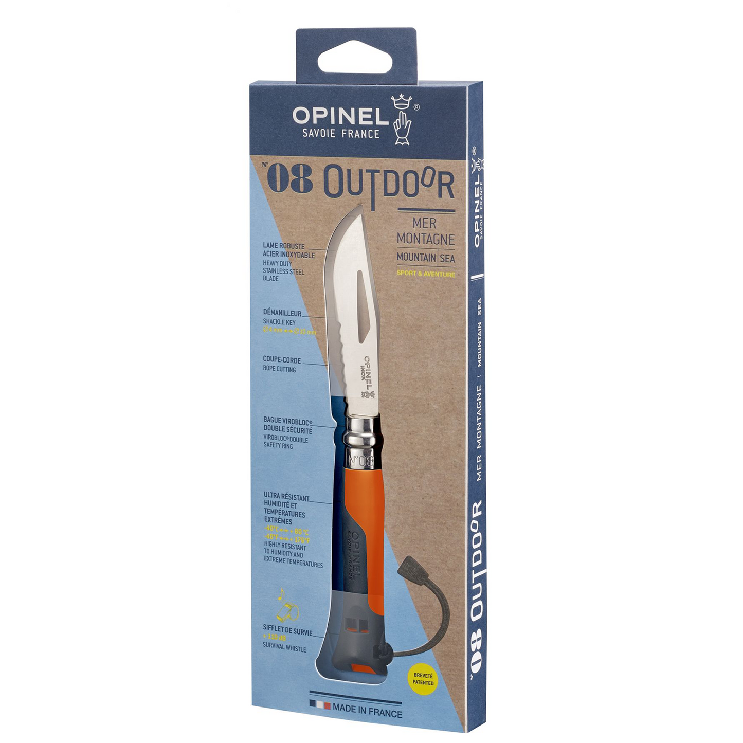 Opinel N°08 Outdoor Orange