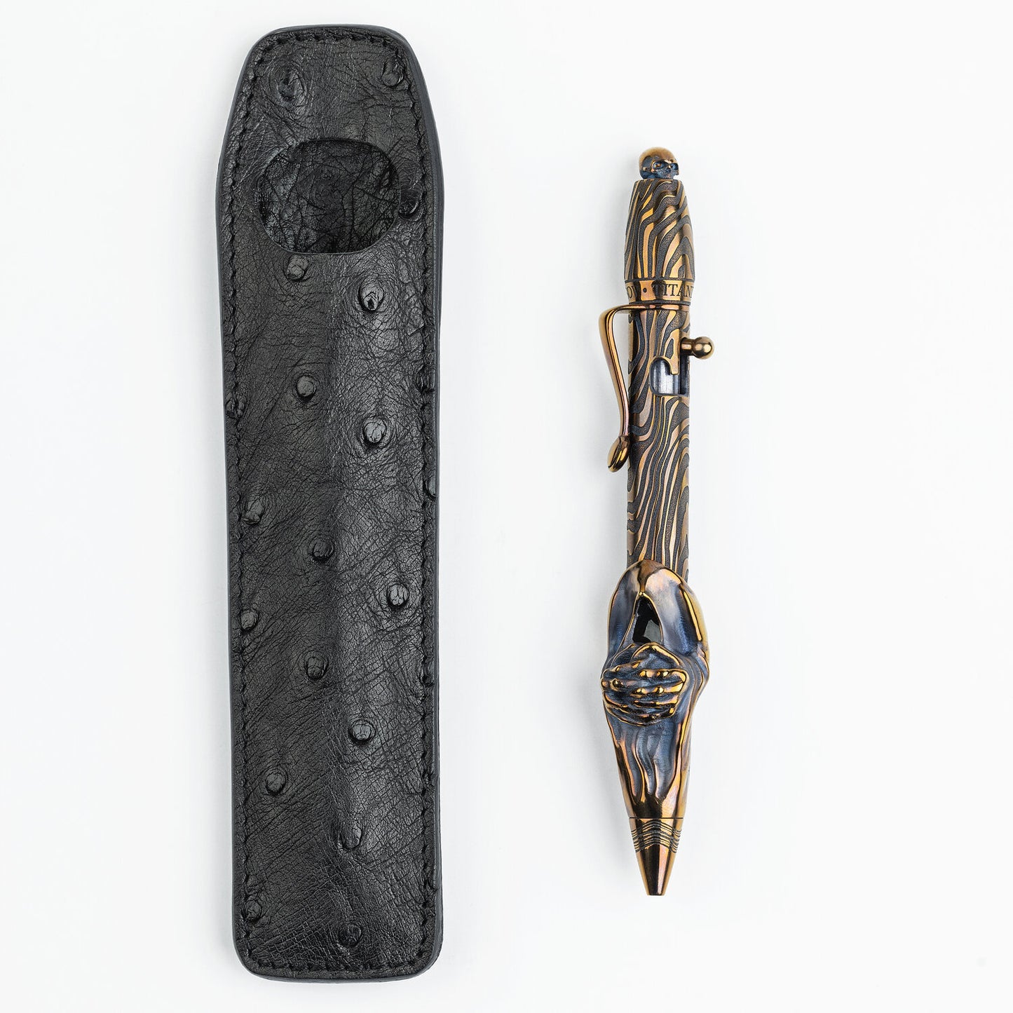 Streltsov.Art Pen Amelia Spooky - Titanium Damask Engraved