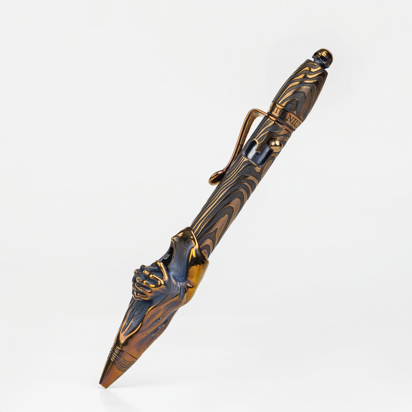 Streltsov.Art Pen Amelia Spooky - Titanium Damask Engraved