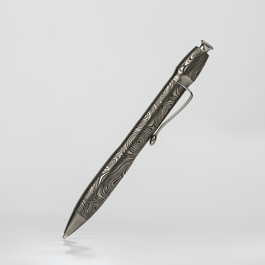 Streltsov.Art Pencil Amelia - Titanium Damask Engraved