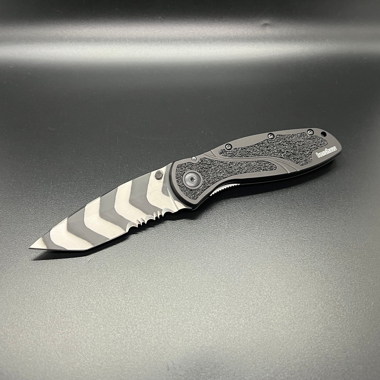 Kershaw BLUR Tiger Stripe Tanto