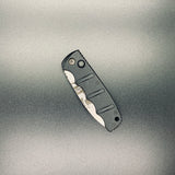 Boker Kalashnikov Skull Black Automatic Knife - D2 Dagger Stonewash Plain