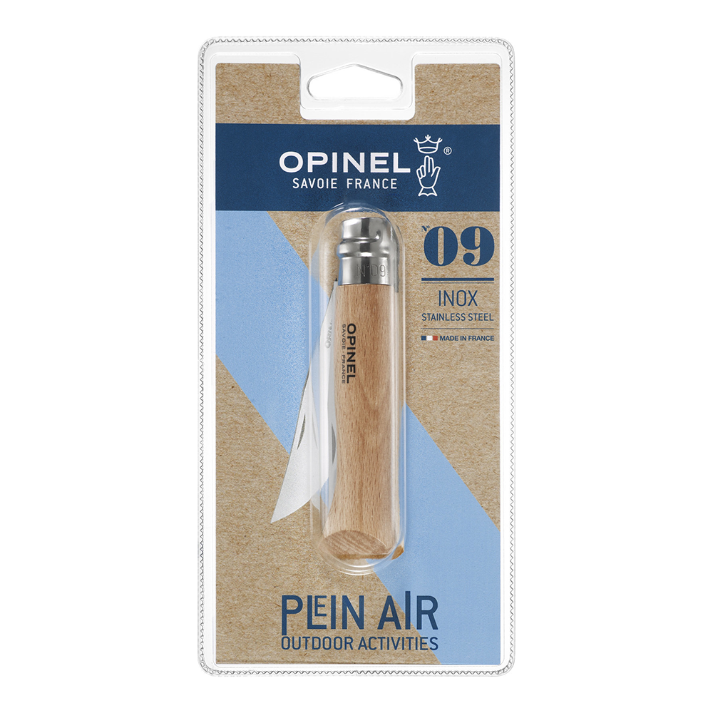 Opinel N°9 Stainless Steel Blister Pack