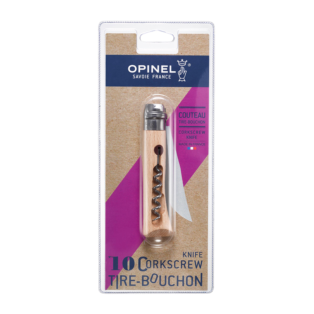 Opinel N°10 Corkscrew Blister Pack